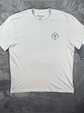 NWT True Religion Horseshoe Graphic Tee XL Quiet Grey Streetwear